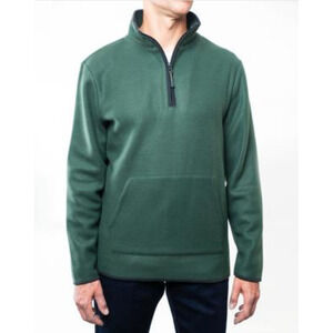 Lazer Men's Polar Fleece Quarter Zip Sweatshirt Forest Size XL 2523
